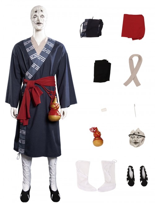 Black Myth Wukong Halloween Cosplay Mi Dao Ren Costume Full Set
