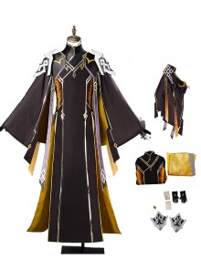 Game Genshin Impact Halloween Cosplay Zhongli New Skin Rex Lapis Costume Full Set