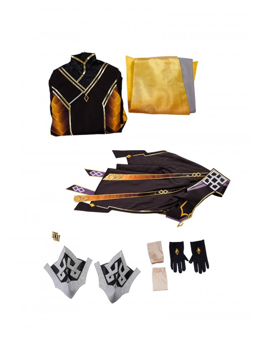 Game Genshin Impact Halloween Cosplay Zhongli New Skin Rex Lapis Costume Full Set
