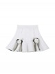 Ring Star Gate Series Elegant Gothic Lolita White Delicate Jacquard Sweet Floral Bowknot Short Skirt