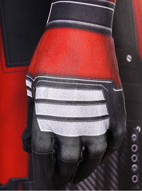 Deadpool Halloween Cosplay Deadpool Costume Printing Red Bodysuit Set