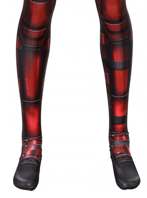 Deadpool Halloween Cosplay Deadpool Costume Printing Red Bodysuit Set