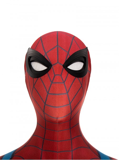 Game Marvel Spider-Man 2 Halloween Cosplay Peter Parker Battle Suit Costume Blue Red Bodysuit Set