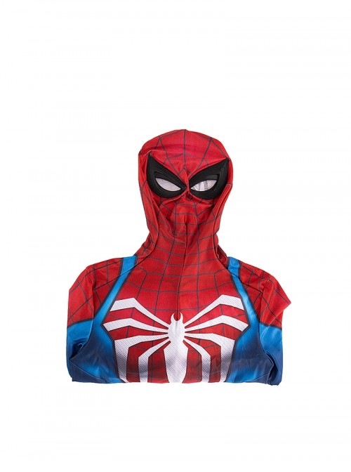Game Marvel Spider-Man 2 Halloween Cosplay Peter Parker Battle Suit Costume Blue Red Bodysuit Set