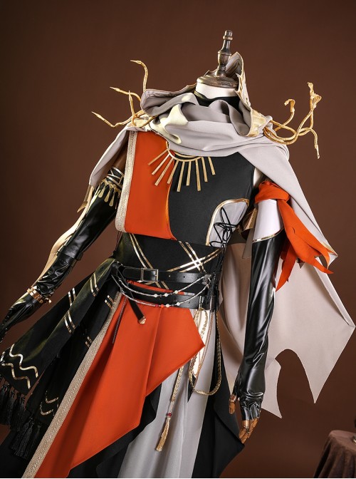 Game Identity V Halloween Cosplay Mercenary Naib Subedar Official Cafe Fantasy World Costume Set