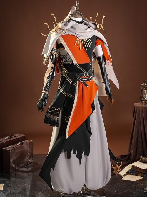 Game Identity V Halloween Cosplay Mercenary Naib Subedar Official Cafe Fantasy World Costume Set