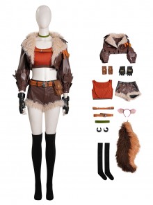 Game Marvel Rivals Halloween Cosplay Doreen Allene Green Squirrel Girl Costume Set Without Shoes