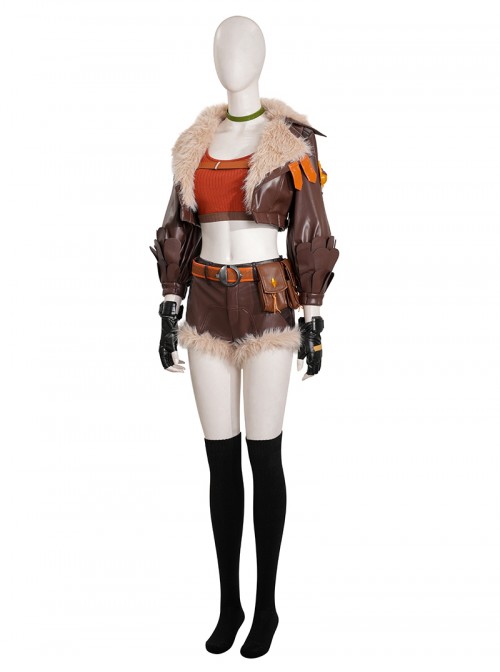 Game Marvel Rivals Halloween Cosplay Doreen Allene Green Squirrel Girl Costume Set Without Shoes