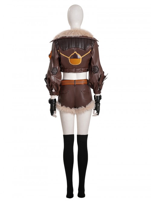 Game Marvel Rivals Halloween Cosplay Doreen Allene Green Squirrel Girl Costume Set Without Shoes