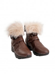 Marvel Rivals Halloween Cosplay Doreen Allene Green Squirrel Girl Accessories Brown Furry Leather Shoes