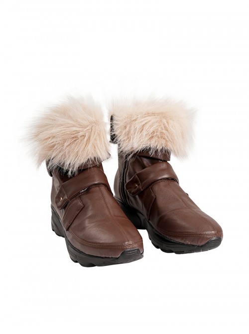 Marvel Rivals Halloween Cosplay Doreen Allene Green Squirrel Girl Accessories Brown Furry Leather Shoes