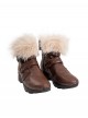 Marvel Rivals Halloween Cosplay Doreen Allene Green Squirrel Girl Accessories Brown Furry Leather Shoes