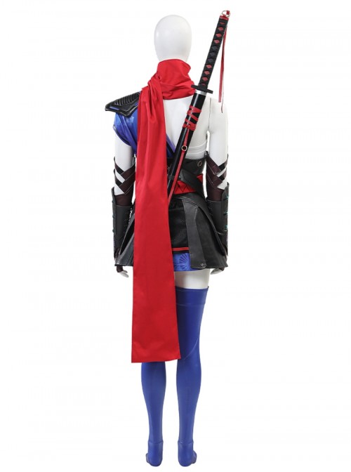 Game Marvel Rivals Halloween Cosplay Psylocke Sai Costume Set Without Shoes And Sword