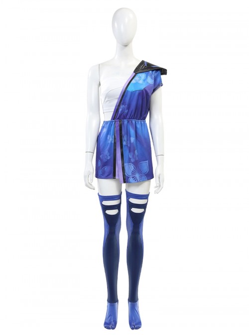 Game Marvel Rivals Halloween Cosplay Psylocke Sai Costume Set Without Shoes And Sword