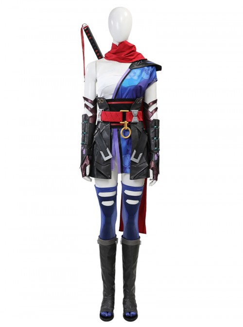 Game Marvel Rivals Halloween Cosplay Psylocke Sai Accessories Black Boots