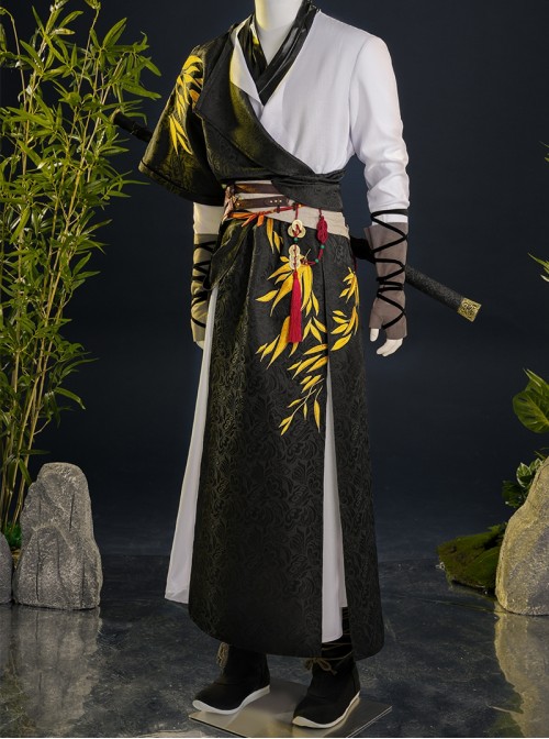 Game Where Winds Meet Halloween Cosplay Player Young Martial Master Initial Costume Set Without Shoes