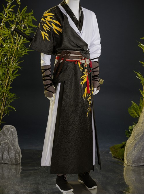 Game Where Winds Meet Halloween Cosplay Player Young Martial Master Initial Costume Set Without Shoes