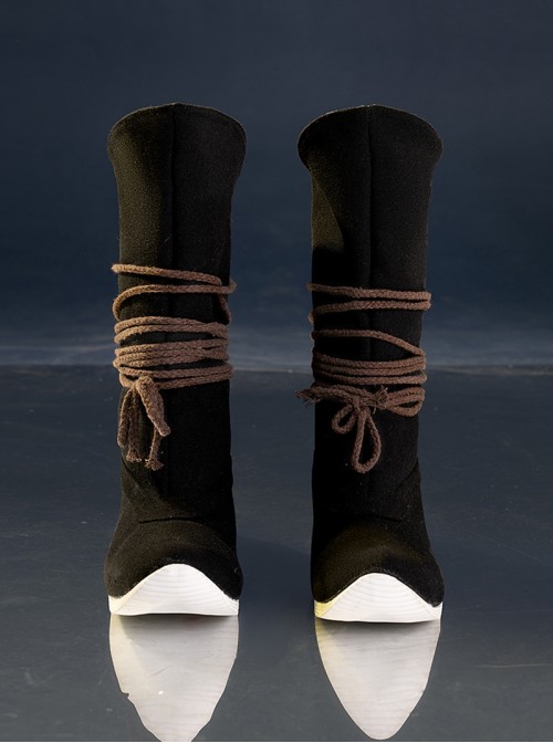 Where Winds Meet Halloween Cosplay Player Young Martial Master Initial Accessories Black Boots
