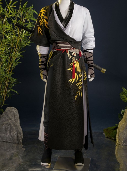 Where Winds Meet Halloween Cosplay Player Young Martial Master Initial Accessories Black Boots