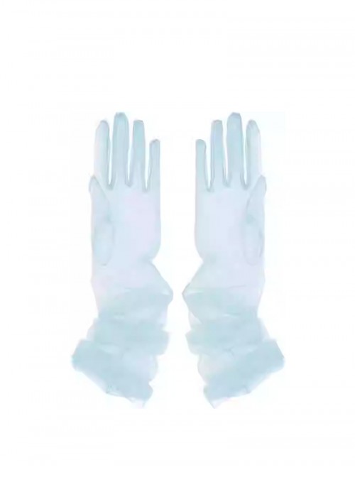 Elegant Simple Classic Lolita Refined Bridal Accessory Sheer Mesh Lace Socialite Wedding Banquet Gloves