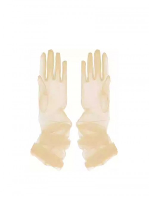 Elegant Simple Classic Lolita Refined Bridal Accessory Sheer Mesh Lace Socialite Wedding Banquet Gloves