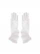 Elegant Simple Classic Lolita Refined Bridal Accessory Sheer Mesh Lace Socialite Wedding Banquet Gloves