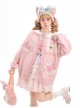 Cream Strawberry Embroidery Kawaii Fashion Scalloped Edge Bow Ribbon Plaid Pink Long Sleeve Knit Sweater