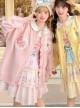 Cream Strawberry Embroidery Kawaii Fashion Scalloped Edge Bow Ribbon Plaid Pink Long Sleeve Knit Sweater