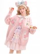 Cream Strawberry Embroidery Kawaii Fashion Scalloped Edge Bow Ribbon Plaid Pink Long Sleeve Knit Sweater