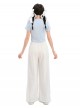 White Kawaii Fashion Bowknot Plush Cartoon Kitty Cat Sweet Girl Casual Loose Fit Long Pants