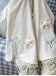 White Kawaii Fashion Bowknot Plush Cartoon Kitty Cat Sweet Girl Casual Loose Fit Long Pants