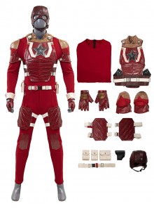 Thunderbolts Halloween Cosplay Red Guardian Costume Set Without Shoes And Props