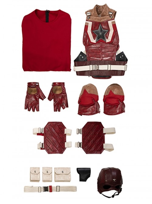 Thunderbolts Halloween Cosplay Red Guardian Costume Set Without Shoes And Props
