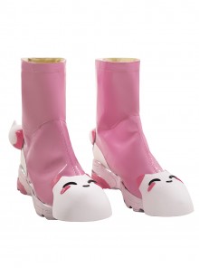 Game Overwatch Halloween Cosplay Kiriko Rainy Stroll Accessories Pink Shoes