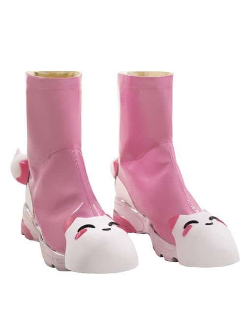 Game Overwatch Halloween Cosplay Kiriko Rainy Stroll Accessories Pink Shoes