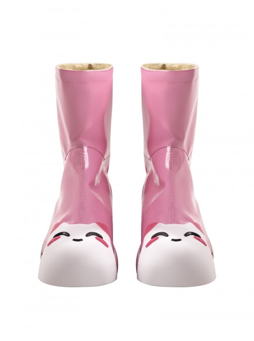 Game Overwatch Halloween Cosplay Kiriko Rainy Stroll Accessories Pink Shoes