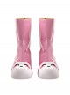 Game Overwatch Halloween Cosplay Kiriko Rainy Stroll Accessories Pink Shoes