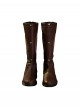 Game Where Winds Meet Halloween Cosplay Jiang Yan Accessories Brown Boots