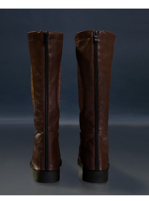 Game Where Winds Meet Halloween Cosplay Jiang Yan Accessories Brown Boots