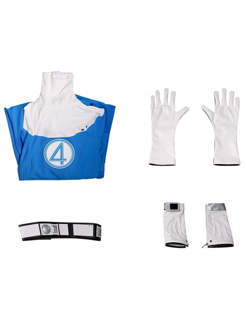 Movie The Fantastic Four First Steps Halloween Cosplay Invisible Woman Bodysuit Costume Set Without Shoes