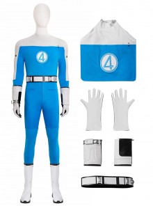 Movie The Fantastic Four First Steps Halloween Cosplay Human Torch Bodysuit Costume Set Without Shoes