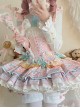 Candy House Series Sweet Lolita Pink Cute Printing Magical Girl Ballet Style Short Dress Set