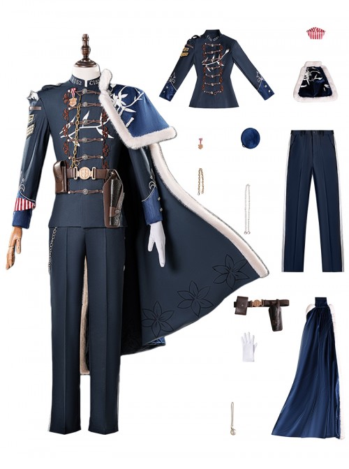 Game Identity V Halloween Cosplay Conan Doyle Collaboration Jose Baden First Officer Inspector Lestrade Costume Full Set
