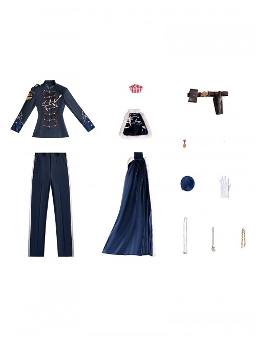 Game Identity V Halloween Cosplay Conan Doyle Collaboration Jose Baden First Officer Inspector Lestrade Costume Full Set