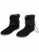 Game Where Winds Meet Halloween Cosplay Young Master Accessories Black Cloth Shoes