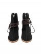 Game Where Winds Meet Halloween Cosplay Young Master Accessories Black Cloth Shoes