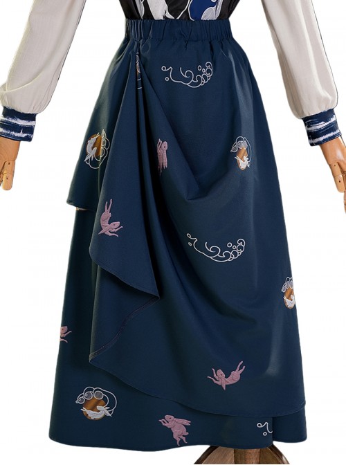 Game Where Winds Meet Halloween Cosplay Red Line Costume Set