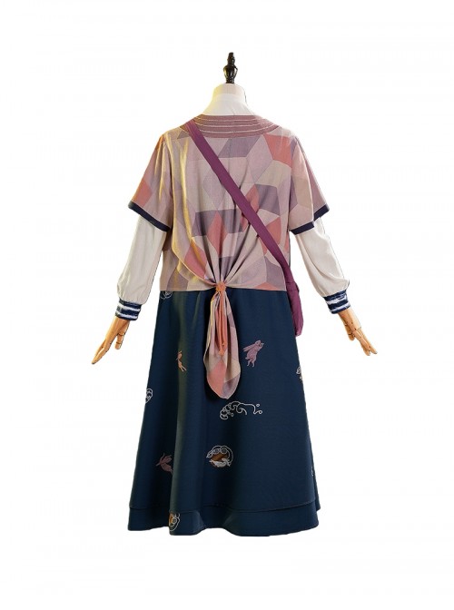 Game Where Winds Meet Halloween Cosplay Red Line Costume Set