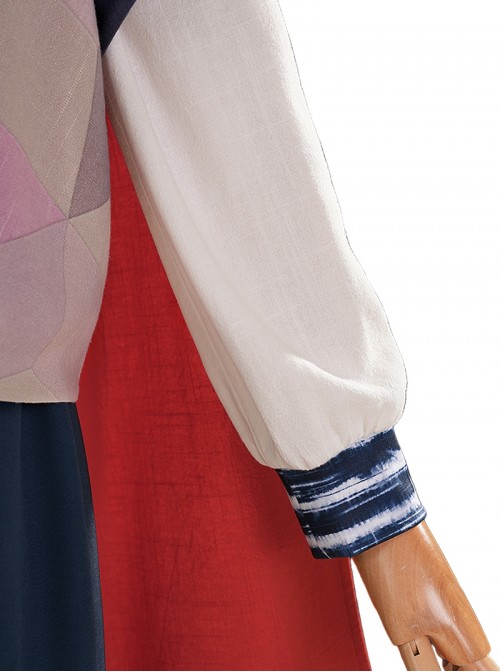 Game Where Winds Meet Halloween Cosplay Red Line Costume Set