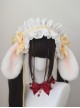 Original Versatile Soft Girl Sweet Lolita Cute Plush Droopy Rabbit Ears Ruffle Bow Ribbon Hairband
